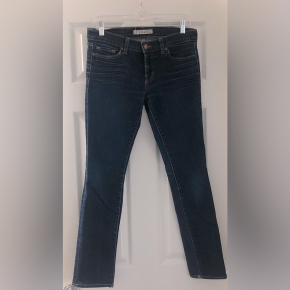 𝅺J Brand Women's 28 Dark Wash Pencil Jeans 30W x 30 CUTE jeans run small - Picture 1 of 5